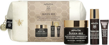Apivita Promo QUEEN BEE Κρέμα Απόλυτης Αντιγήρανσης & Αναγέννησης Πλούσιας Υφής 50ml + ΔΩΡΟ Ορός Ενεργοποίησης Σύσφιγξης & Lifting 10ml + Κρέμα Ματιών Απόλυτης Αντιγήρανσης & Αναζωογόνησης 2ml